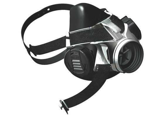 This innovative half-mask respirator features MSA's patent-pending, single-loop head harness and user-friendly design. Easy to don, doff, or drop down, it contains just three major components, making it extra easy to clean. The one-piece MultiFlex nose cup is made of soft, smooth, co-molded silcone and rigid plastic for a unique combination of durability and comfort.
