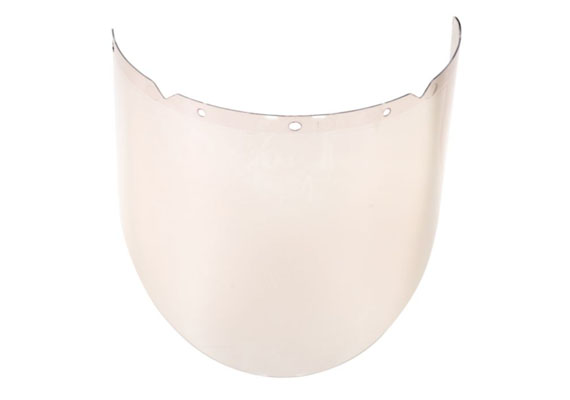 These special visors are thick, molded and reflective coated to protect against damage from impact, radiation and heat. The reflective coating reflects at least >60% of InfraRed from the surface of the visor, away from the wearer. Ideal for hot working conditions, such as foundries, steel mills, and blast furnaces.